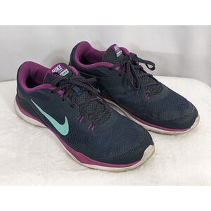 Nike Womens Flex TR 5 Running Shoes Black 724858-002 2014 Low Top Lace Up 7.5
